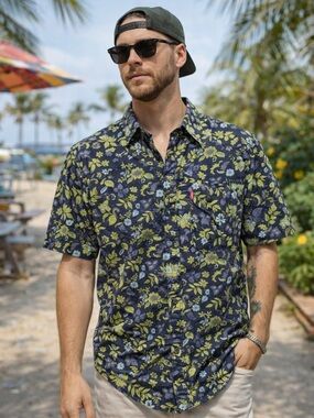 Vintage Floral Casua Shirt